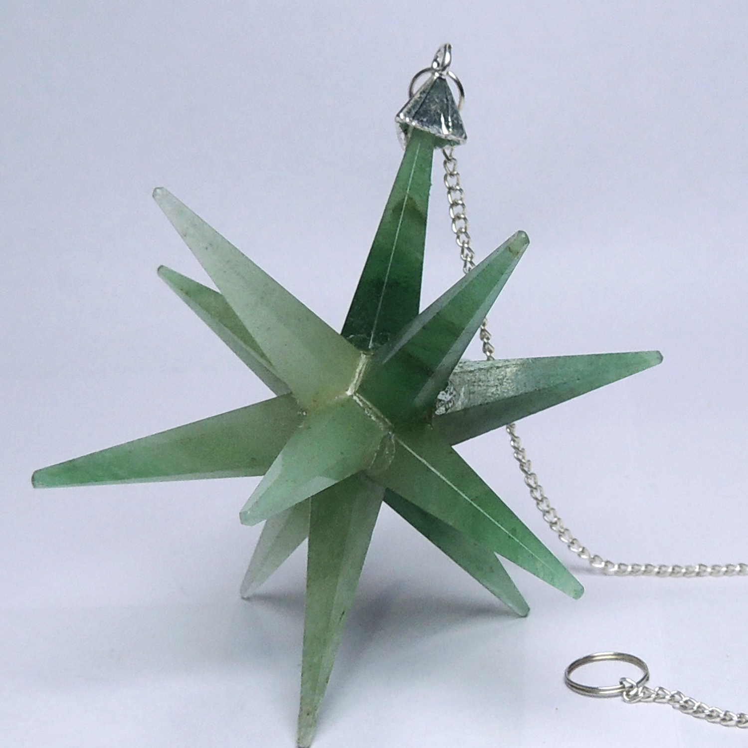 Crystal Natural Jade Galaxy Merkaba Star With Healing Properties For Vastu & Reiki
