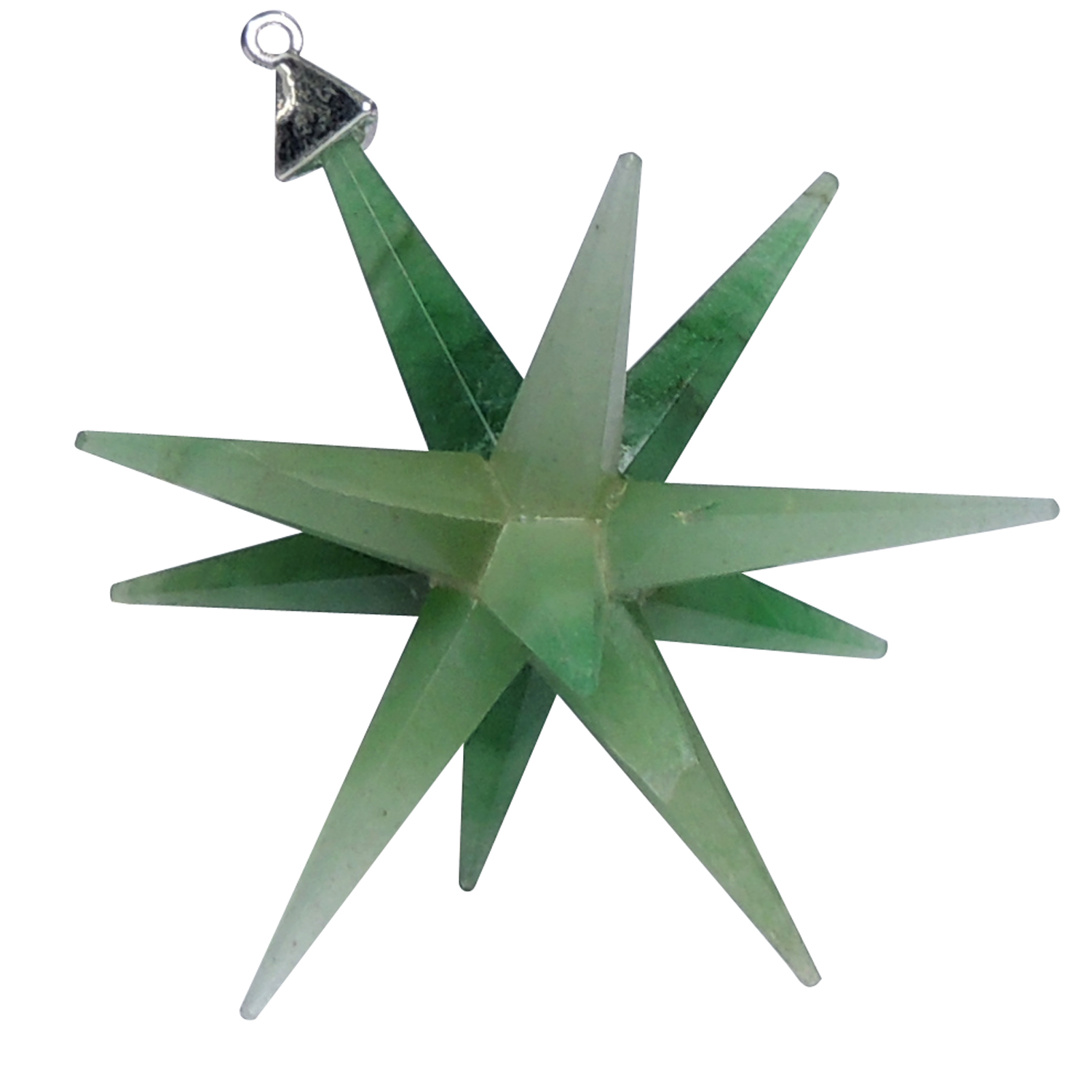 Crystal Natural Jade Galaxy Merkaba Star With Healing Properties For Vastu & Reiki