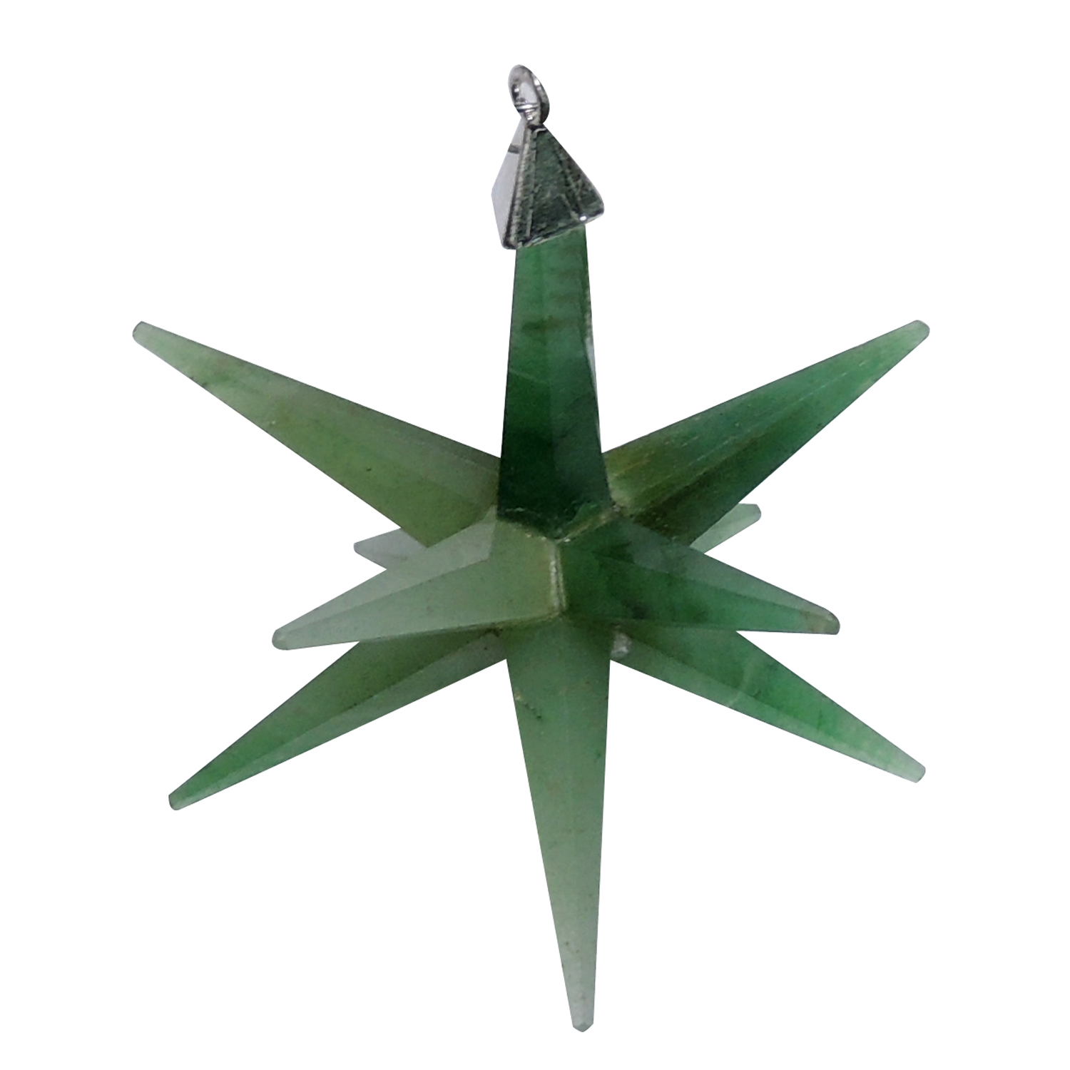 Crystal Natural Jade Galaxy Merkaba Star With Healing Properties For Vastu & Reiki