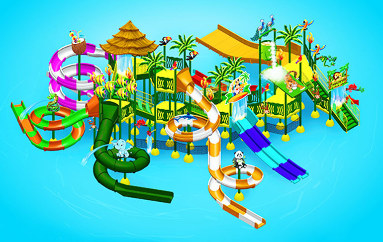 Metal 12 Platform Water Play System