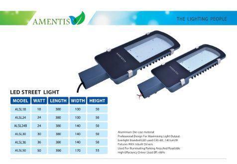 एलईडी स्ट्रीट लाइट 50 वाट आवेदन: बाहरी उद्देश्य के लिए
