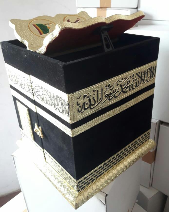 Black Qaba Shape Quran Box