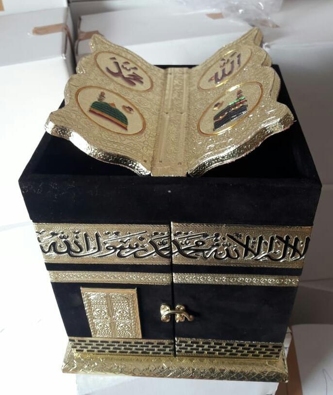 Black Qaba Shape Quran Box