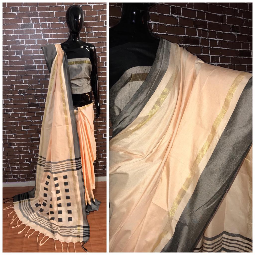 Multi Designer Khadi Silk Saree