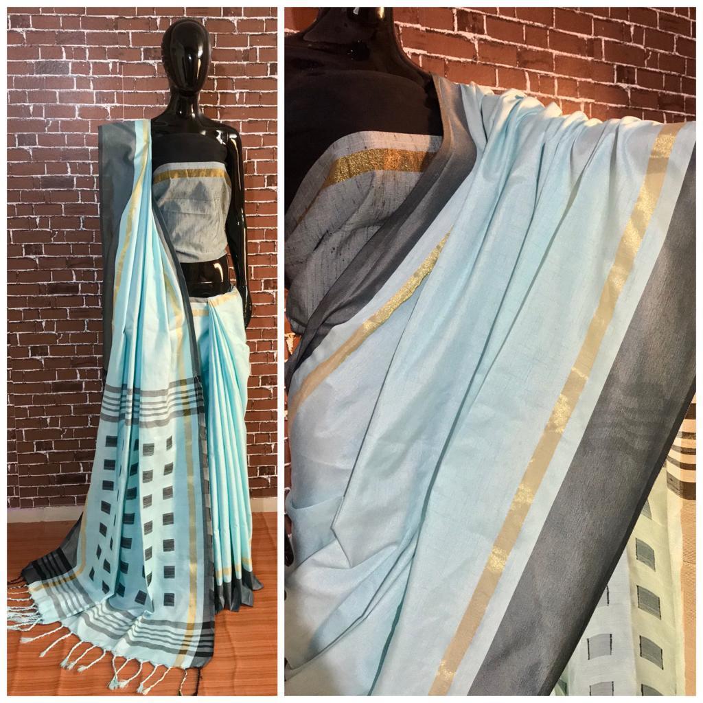 Multi Designer Khadi Silk Saree