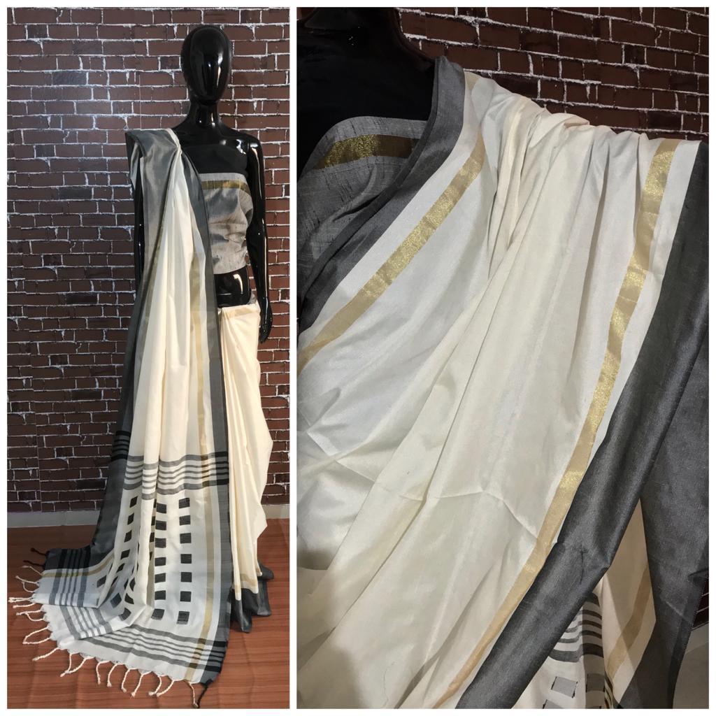 Multi Designer Khadi Silk Saree