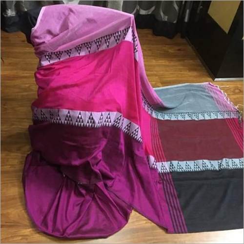 Ladies Cotton Handloom Saree - Art Silk Fabric, Printed Pattern | Perfect for Weddings, Parties, and All Seasonal Celebrations