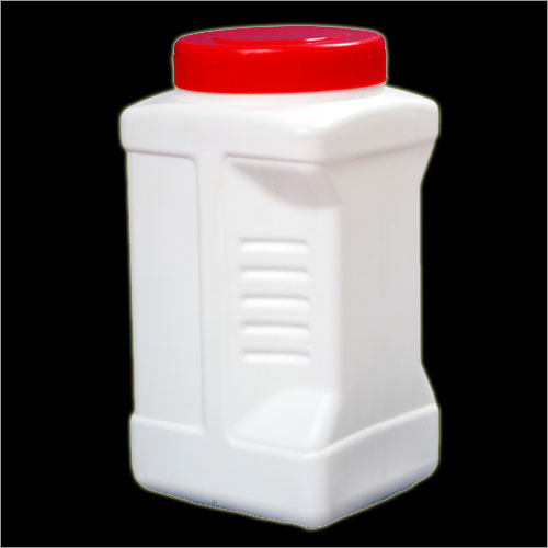 HDPE Jar - 1 kg | 100mm x 100mm x 150mm, Screw Cap, White, Temperature Resistant Up to 80°C, Leakproof and Durable Design