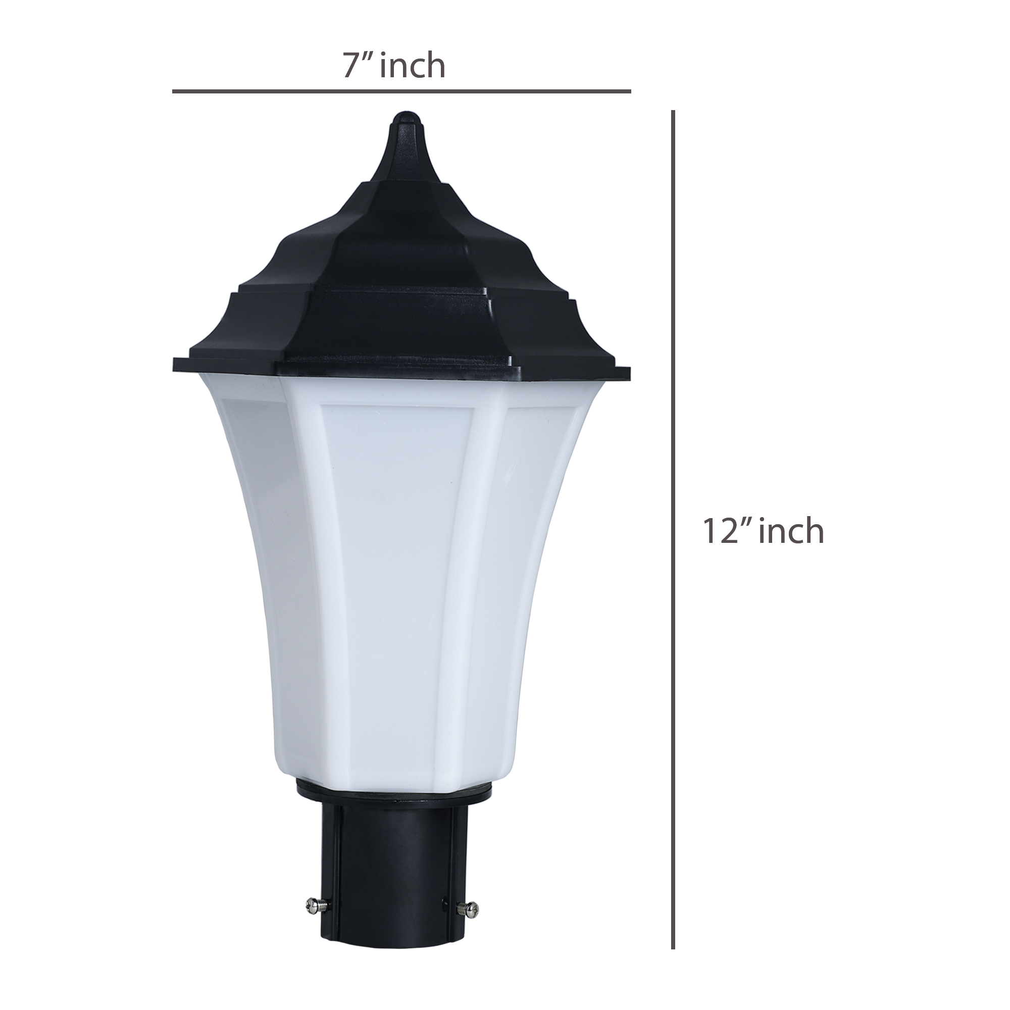 Black And White Gate Light Triangular
