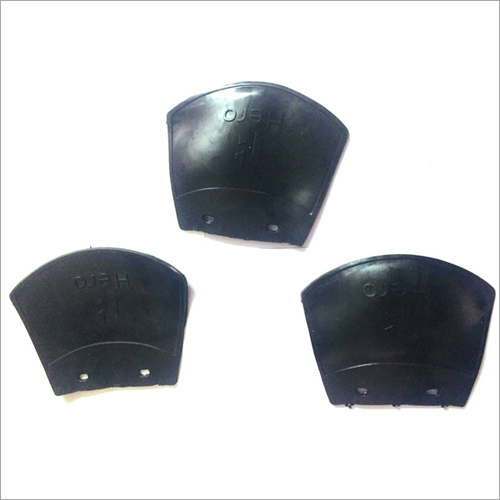 Foot Rest - Plastic, 10 x 8 x 5 cm | Curved Shape, Smooth Surface, Black, 3 Holes, Lightweight at 0.5 kg