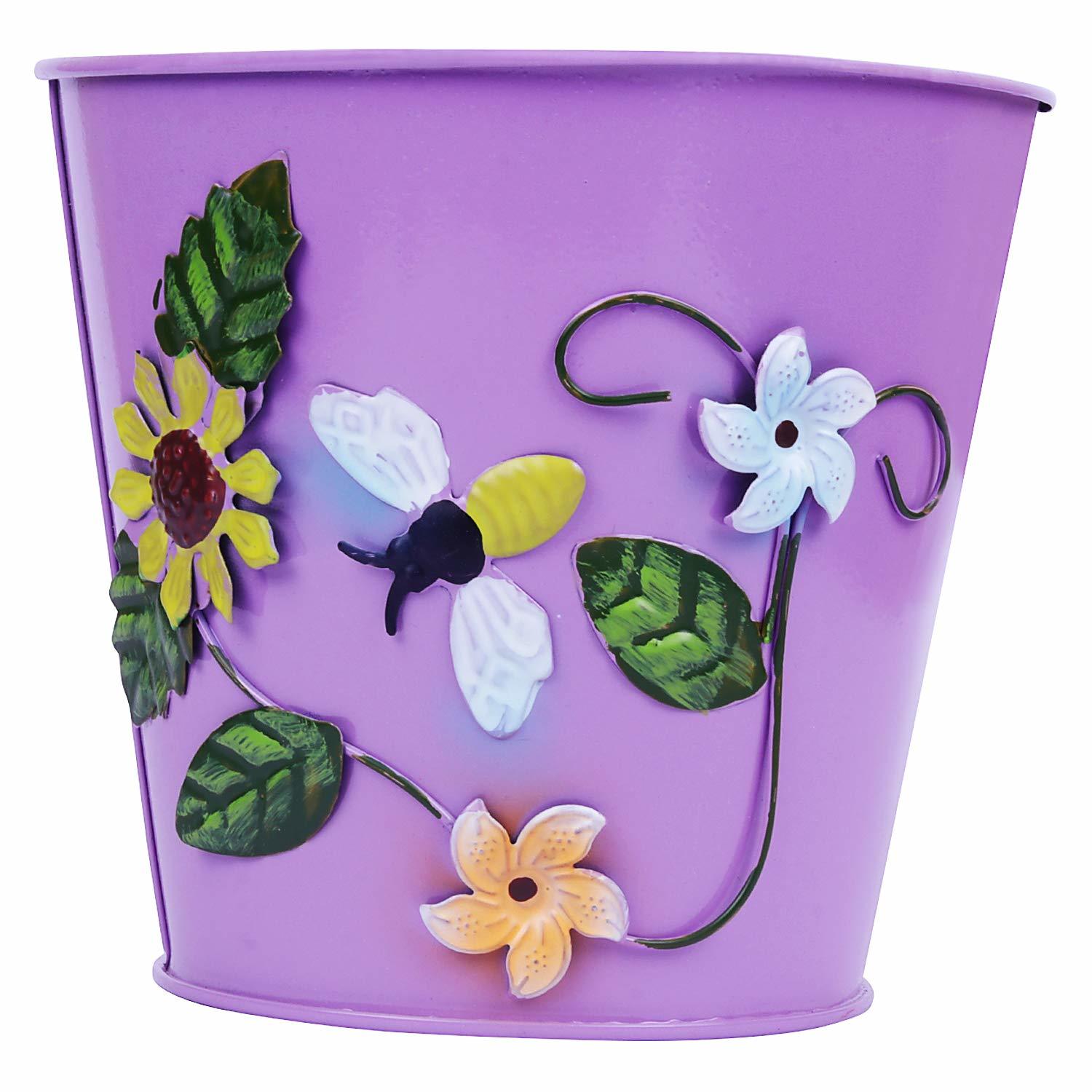 Mixed Color Wonderful Metal Planters Set Of 6