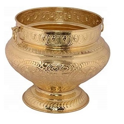 Copper Brass Decorative Planter 13 Inch Dimensions: 33 Cm X 33 Cm X 28 Cm  Centimeter (Cm)