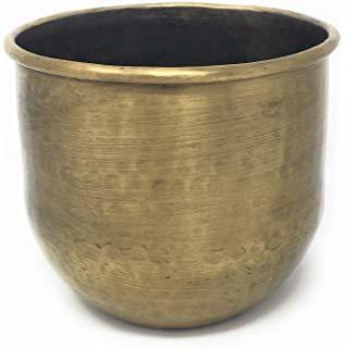 Solid Brass Planter Dimensions: 4 X 6 X 4 Inches Inch (In)