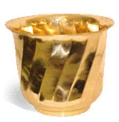 Solid Brass Planter Dimensions: 4 X 6 X 4 Inches Inch (In)