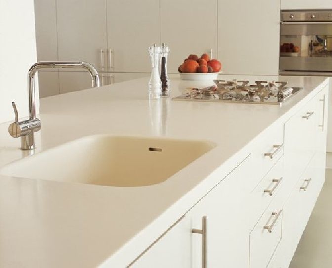 Acrylic Solid Surfaces - 2.5x8 Feet, 12mm Thickness, Polished Finish | Stain & Abrasion Proof Corian Table Top, Versatile For Kitchen Use