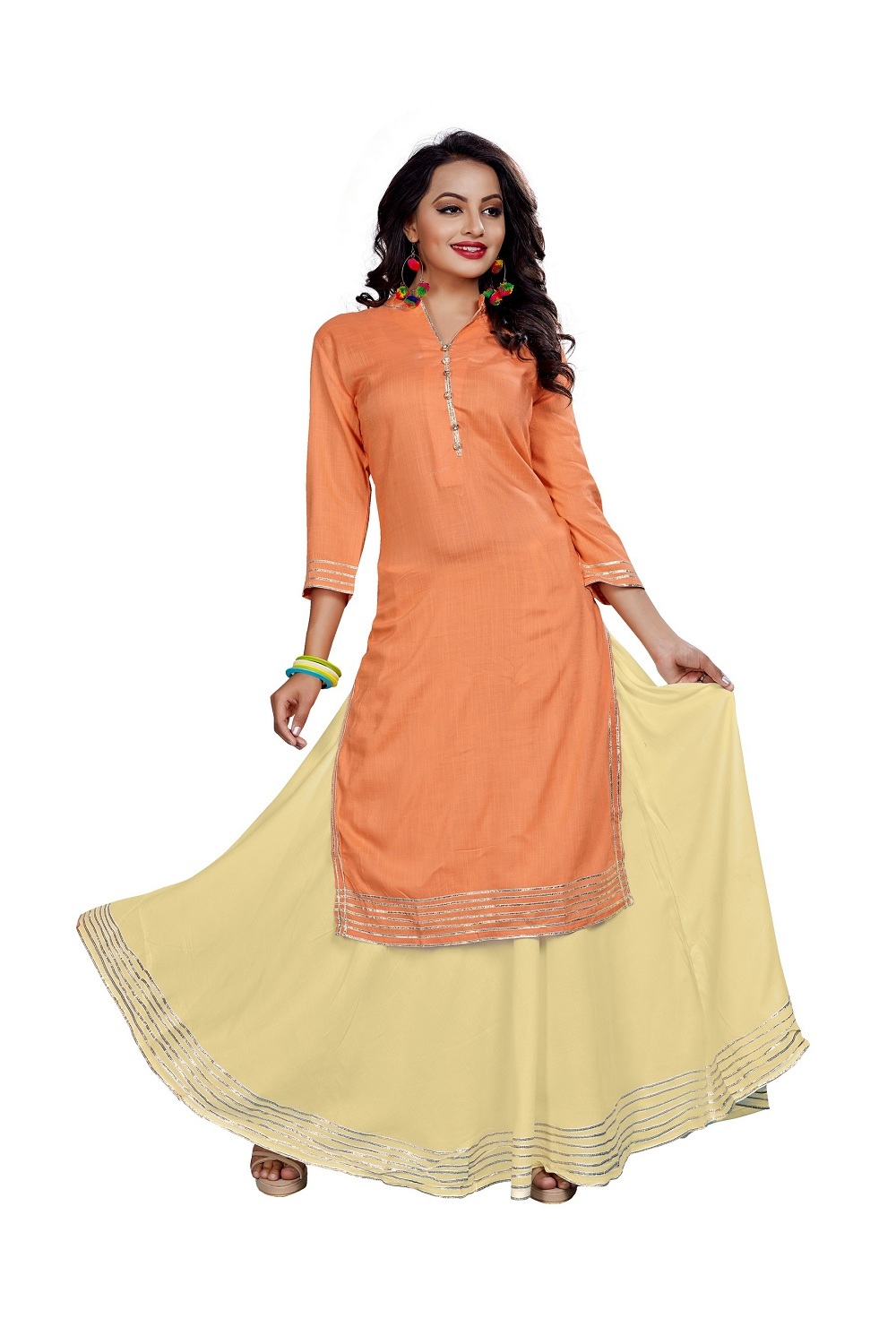 Single Color Designer Kurti