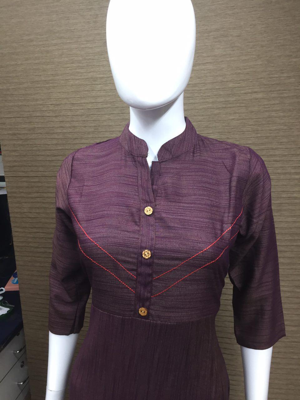 Rayon Kurti - Size L, Xl, Xxl | Plain Pattern, Comfortable Fit, Versatile Fashion