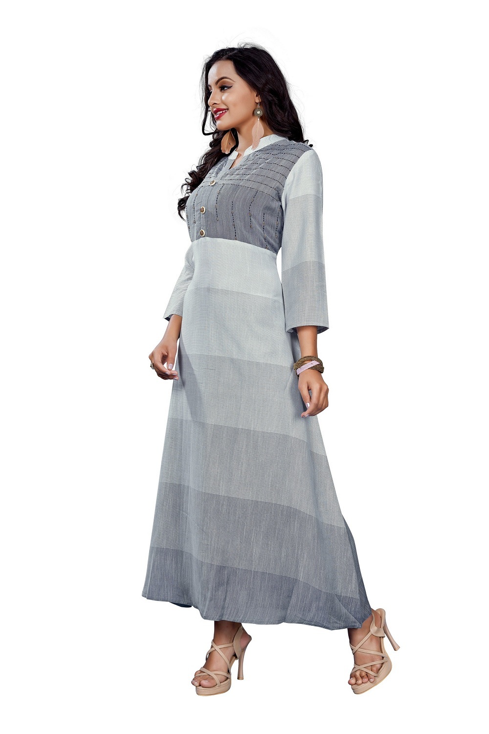 Single Color Designer Long Kurti