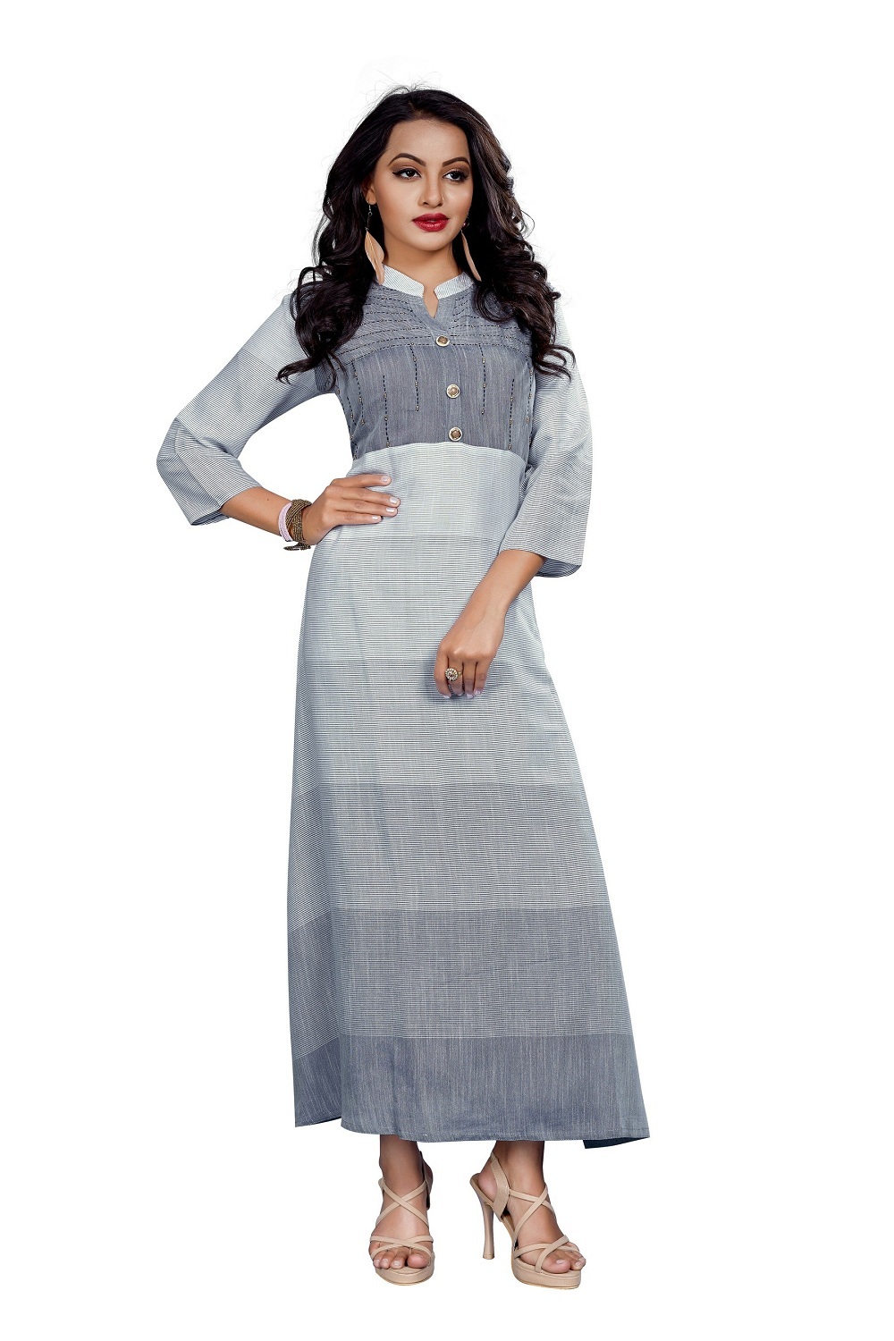 Single Color Designer Long Kurti