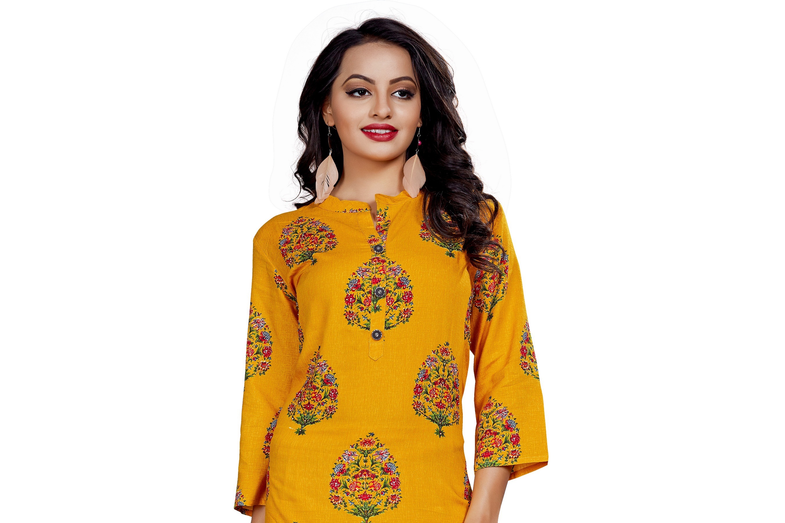 Single Color Printed Kurti