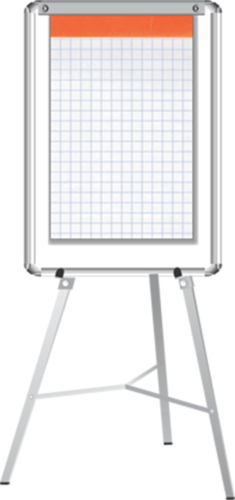 Flip Chart Board - Aluminum 24 x 36 Inches, Silver Whiteboard Surface with Adjustable Stand