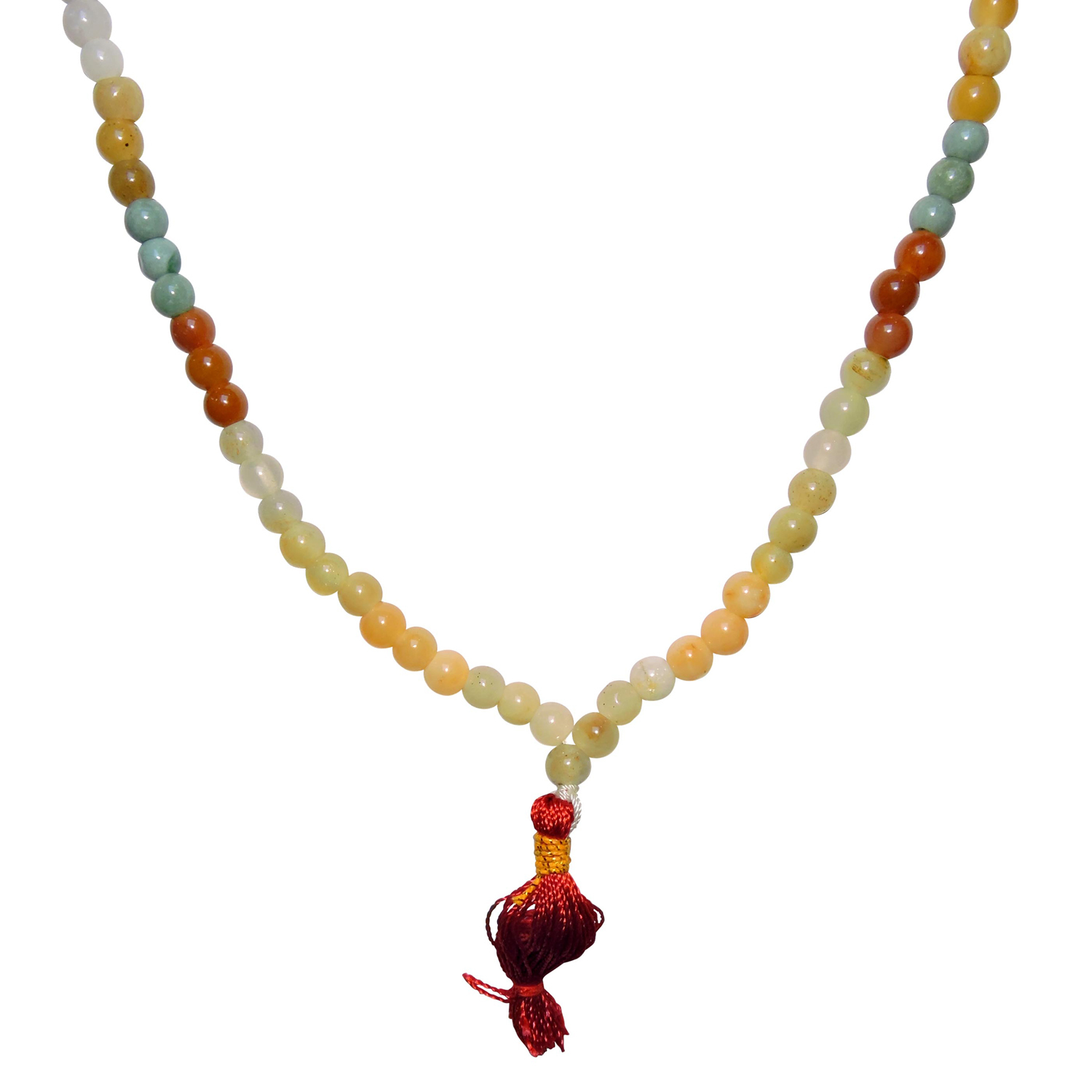 Natural Stone Mixed Jade 108 Beads Necklace Gender: Women