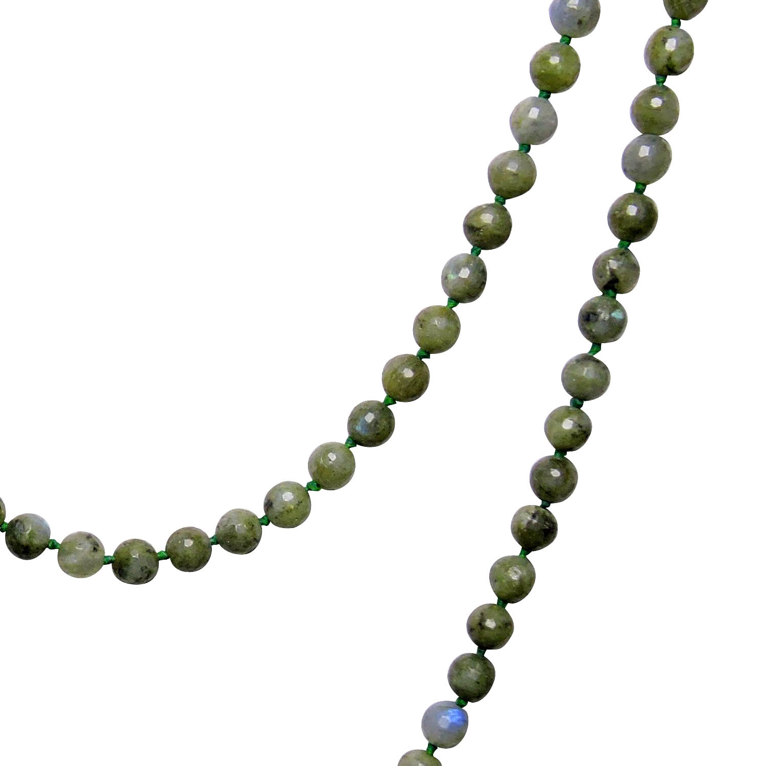 Natural Stone Labradorite Semi-precious Stone Vintage Necklace Gender: Women