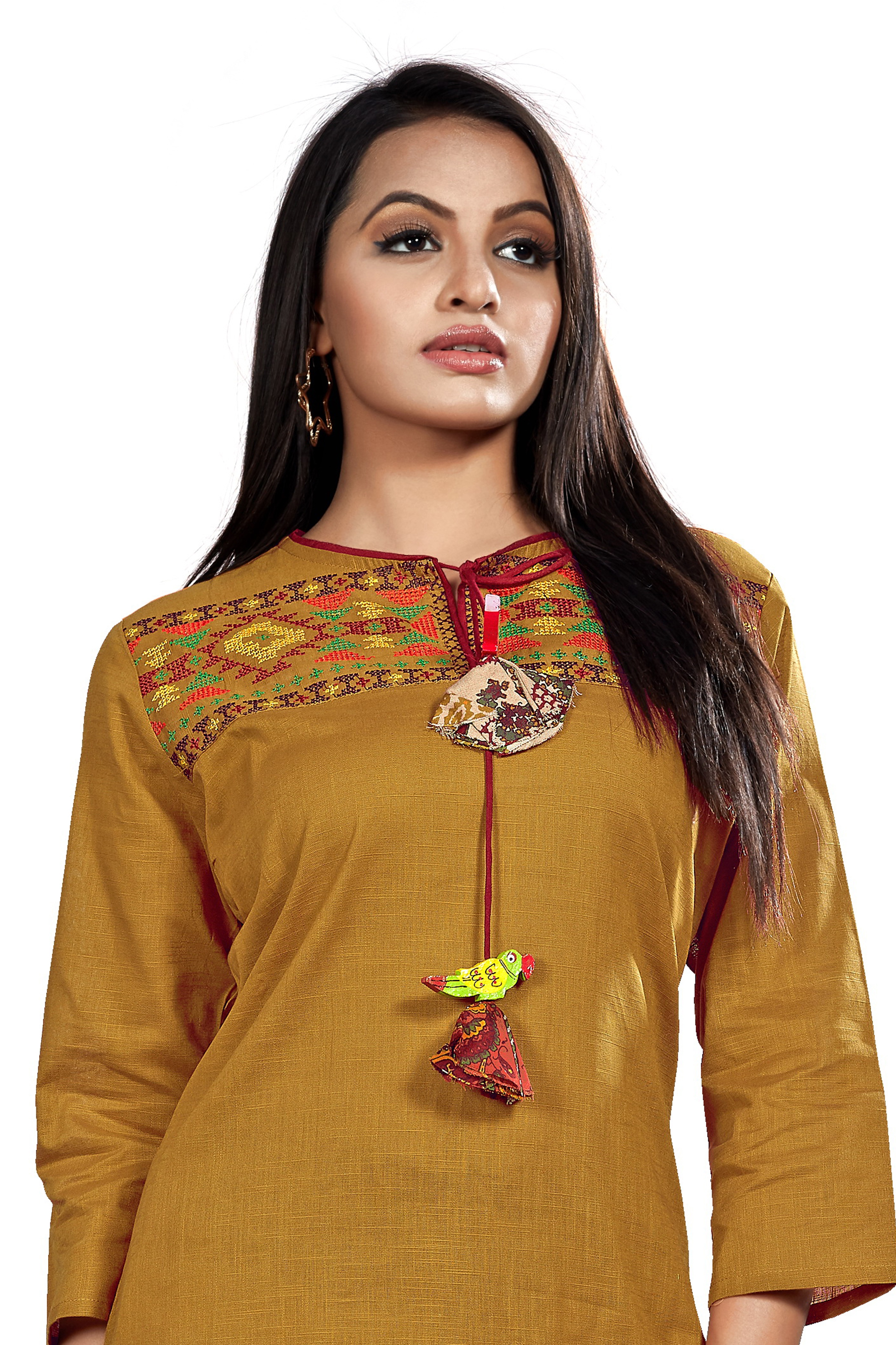 Single Color Kurti With Plazo