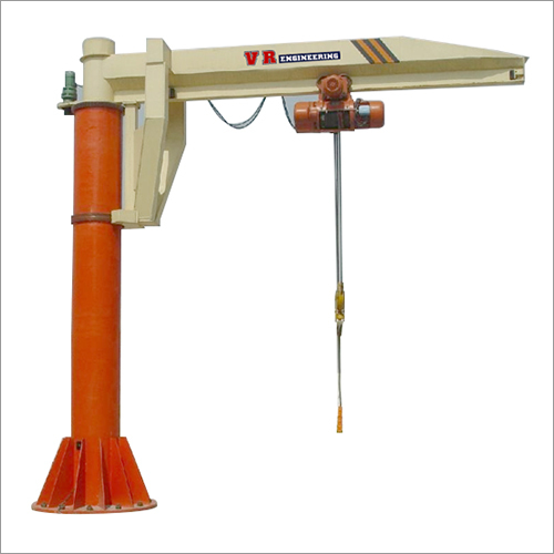 Industrial Jib Crane - Steel & Metal Construction, Adjustable Boom Length & 360 Degrees Rotation | Low Maintenance, Easy Operation, High Load Capacity