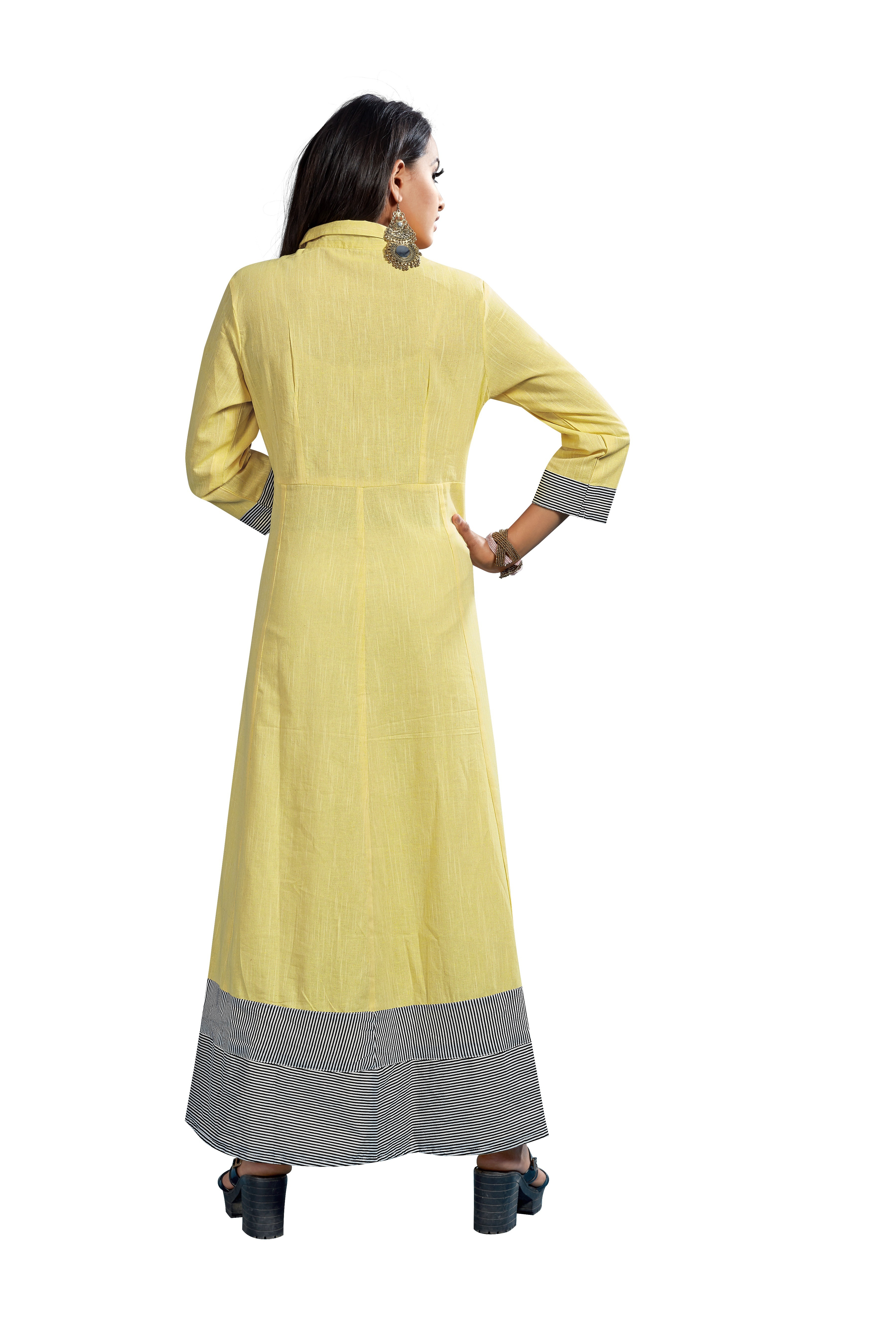 Yellow Long Kurti