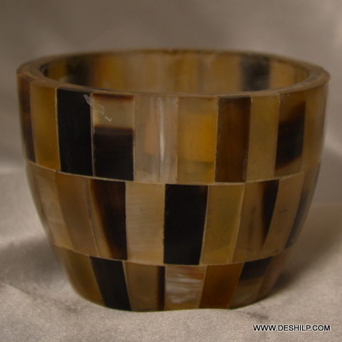 Glass Black And White Seap Candle Holder