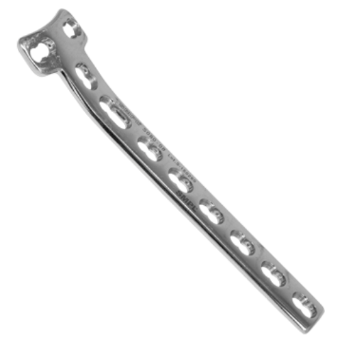 T-plate With Locking System - Stainless Steel & Titanium, 3 To 9 Holes For Bone Fracture Repair