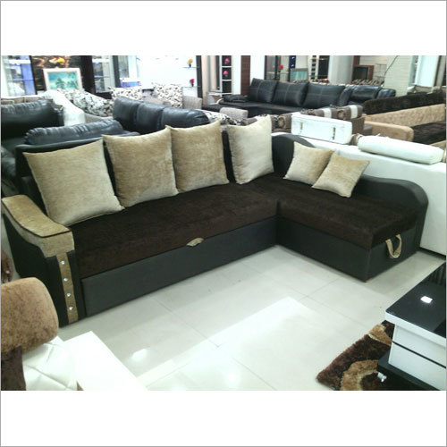 Modern Sofa Set - Fabric, Metal, Wood, Varied Sizes, Brown | Comfortable Seating, Stylish Design, Space Saving, Durable, Easy Assembly
