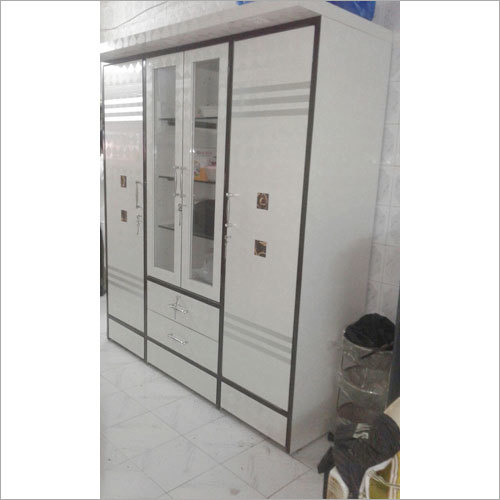 Modular Wooden Wardrobe - 72" x 24" x 84" | White Finish, 5 Shelves, 2 Drawers, 1 Year Warranty