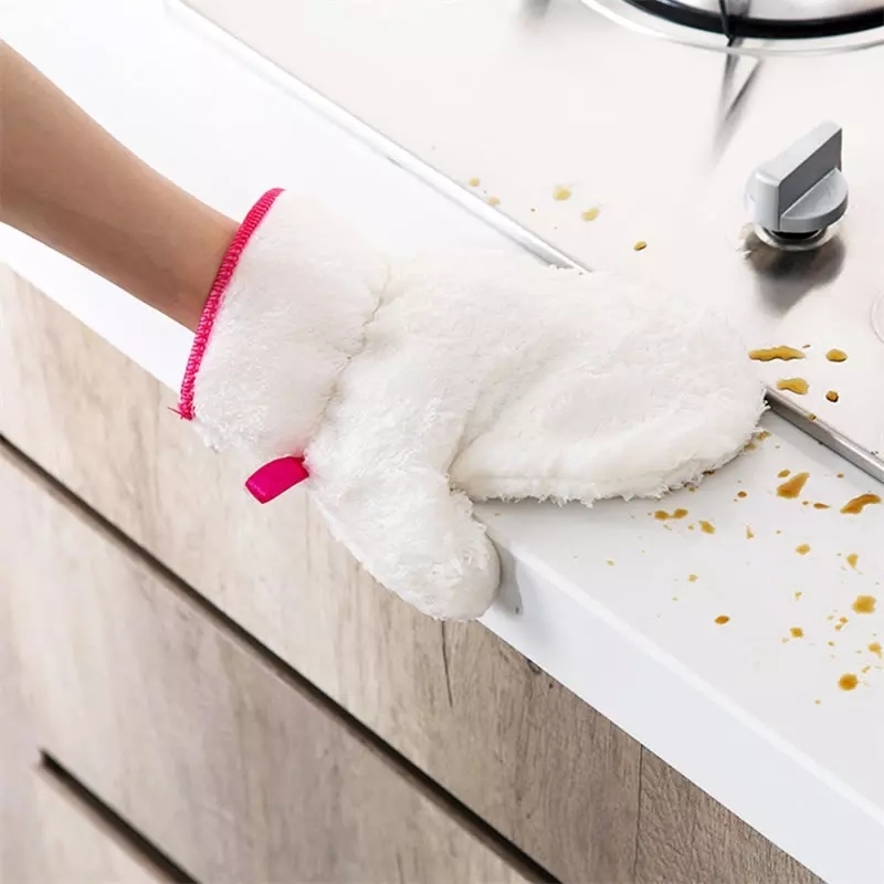 Washing Gloves - Bamboo Fiber, 15cm X 5cm , Non-slip Surface Design, Reusable And Washable For Household Chores And Gift Giving