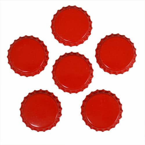 Metal Crown Caps - Color: Yellow