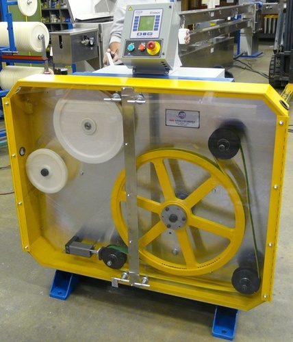 Yellow Caption Machine Belt