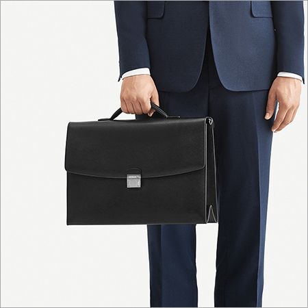 Laptop Bag - 15x11x5 inches, Black Color, Designed for Men with Handles