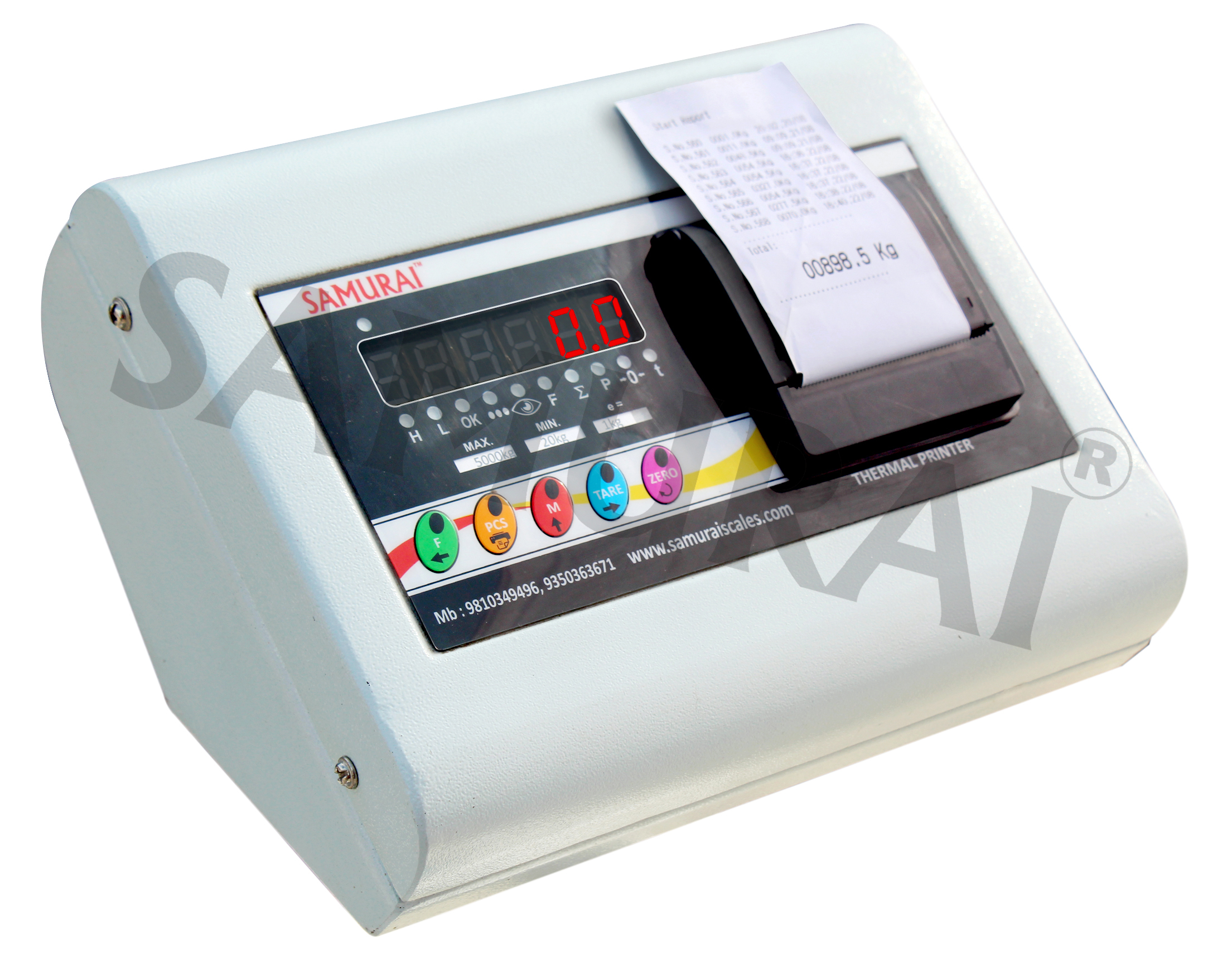 Electronic Platform Weighing Scale-inbuilt Thermal Printer