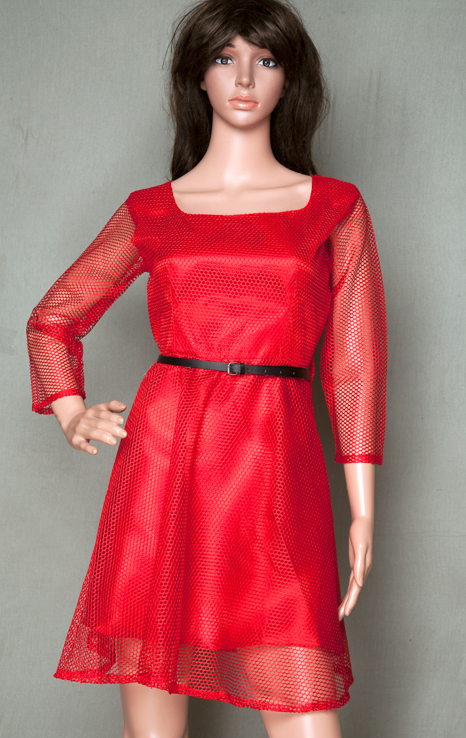 Ladies Frocks - Other Material, Length 34-35 Inch, Sizes S-xxl, Color Red, Short Sleeves , Washable, No Fade, All Season Casual Design