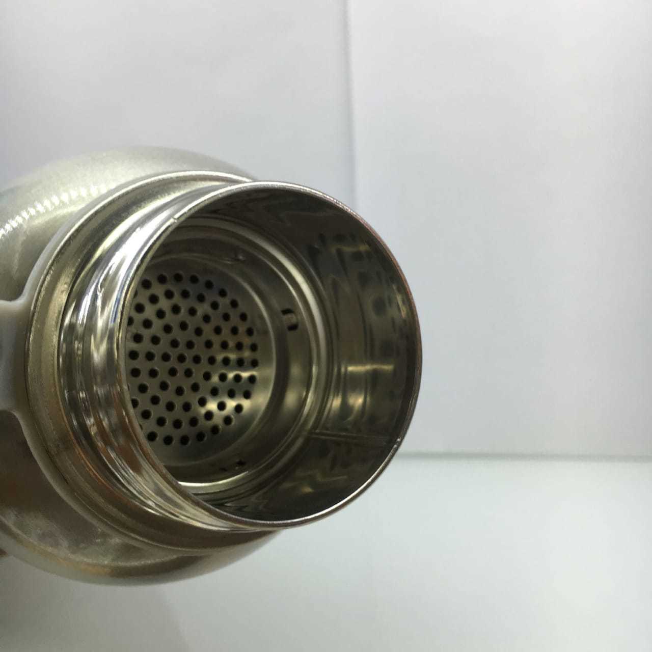 Water Bottle - Stainless Steel, 1000ml, Silver & Pink, 29.5cm Height, Eco-friendly, Pressing Type Flow, Thermal Insulation, Rigid Structure
