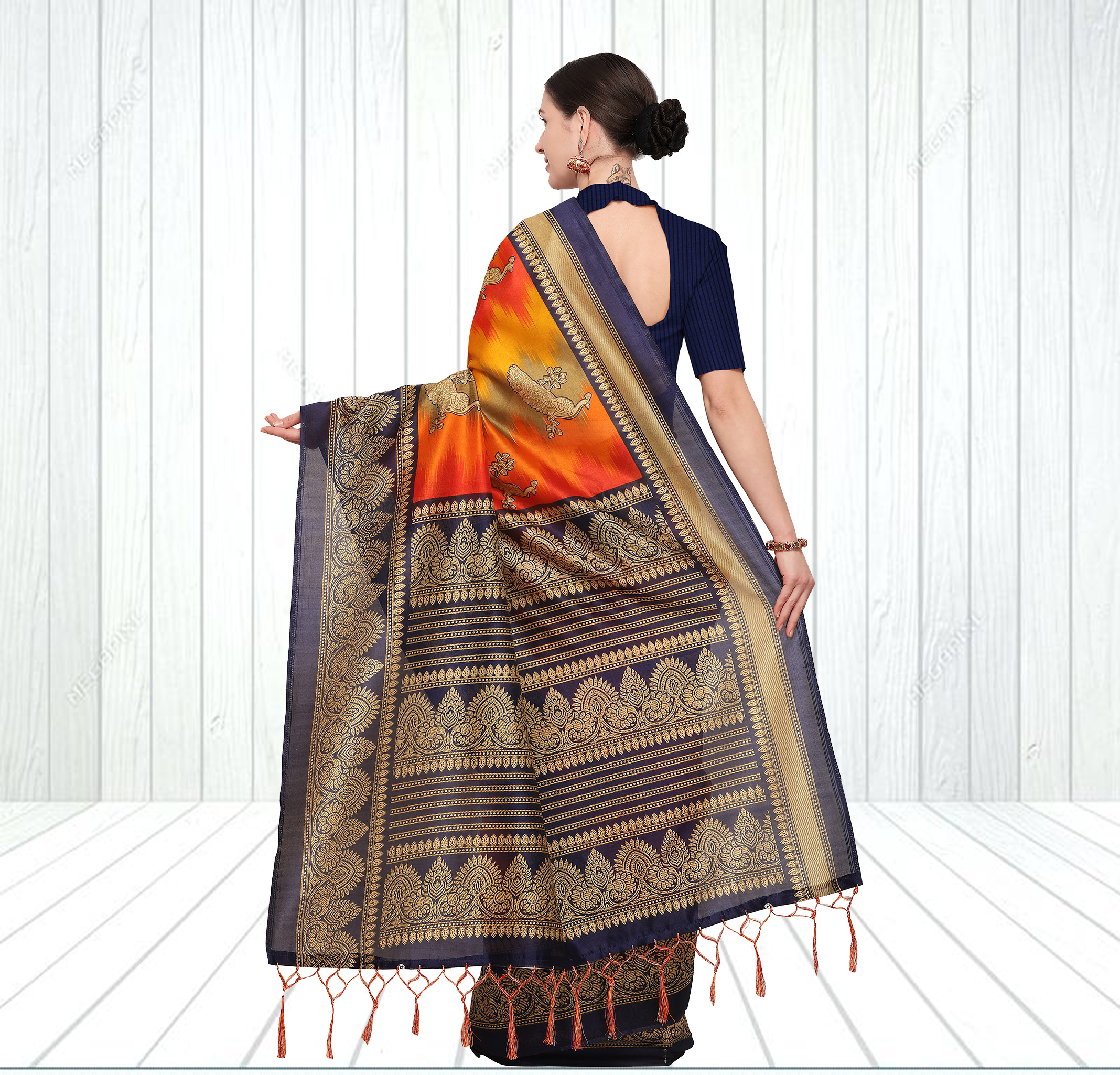 Printed Attractive Mysore Silk Saree
