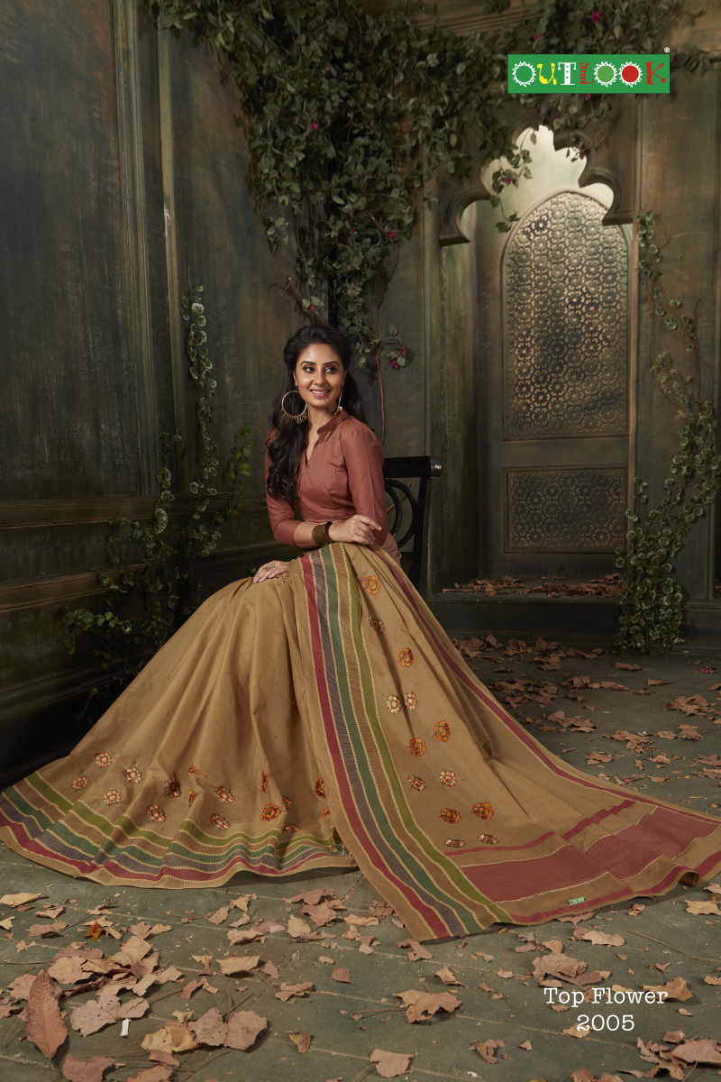 Cream Pure Cotton Sarees