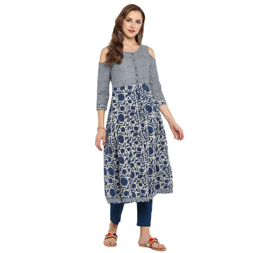 अनारकली कॉटन कुर्ति