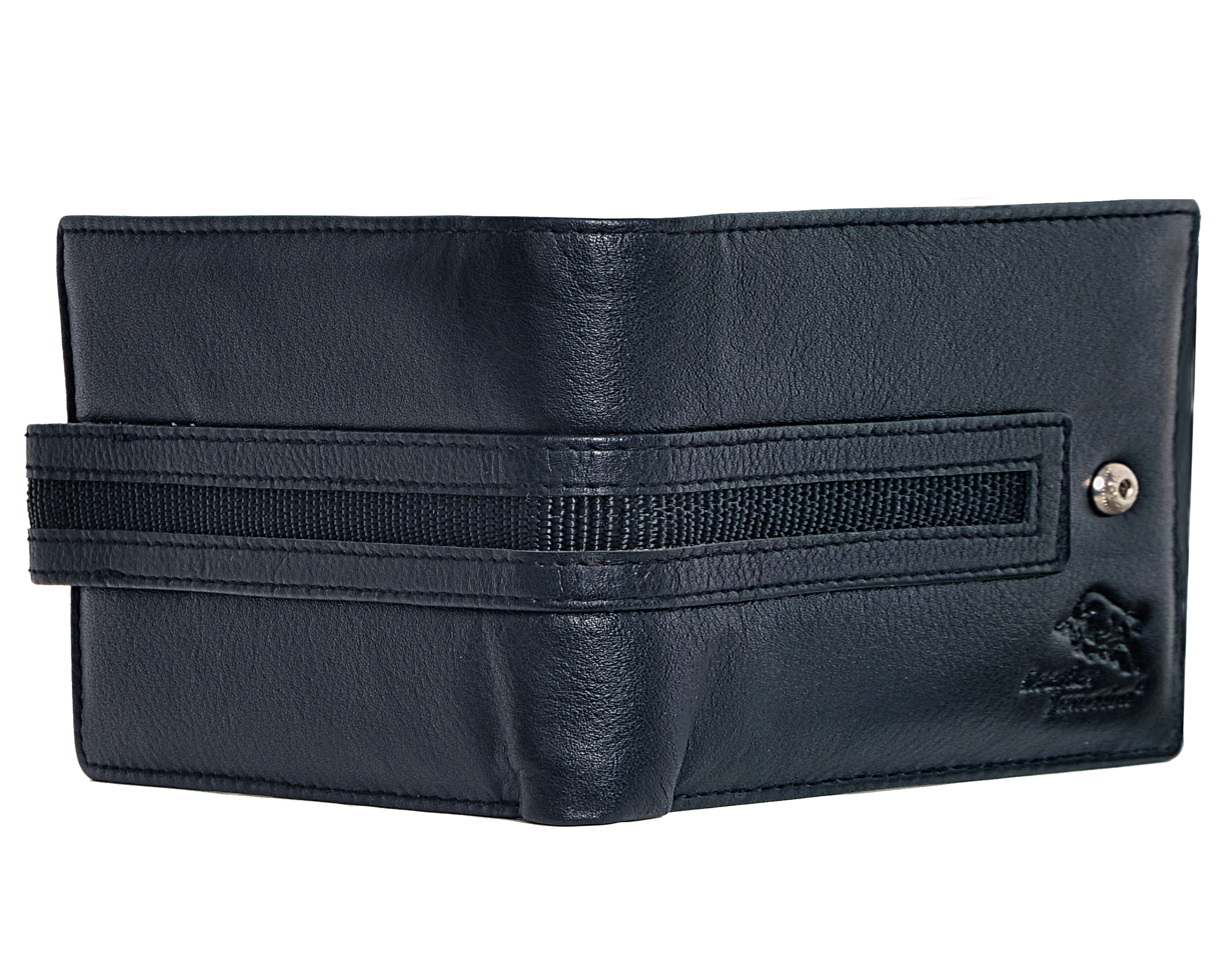 Black Mens Leather Slim Wallet