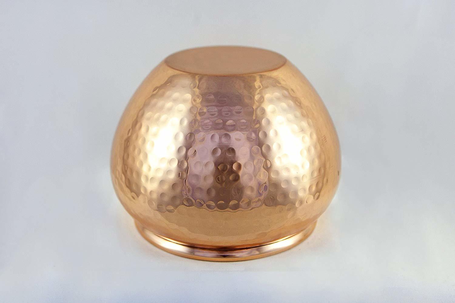 Hammered Solid Copper Small Vase Planter Dimensions: 18x19x14 Inch (In)
