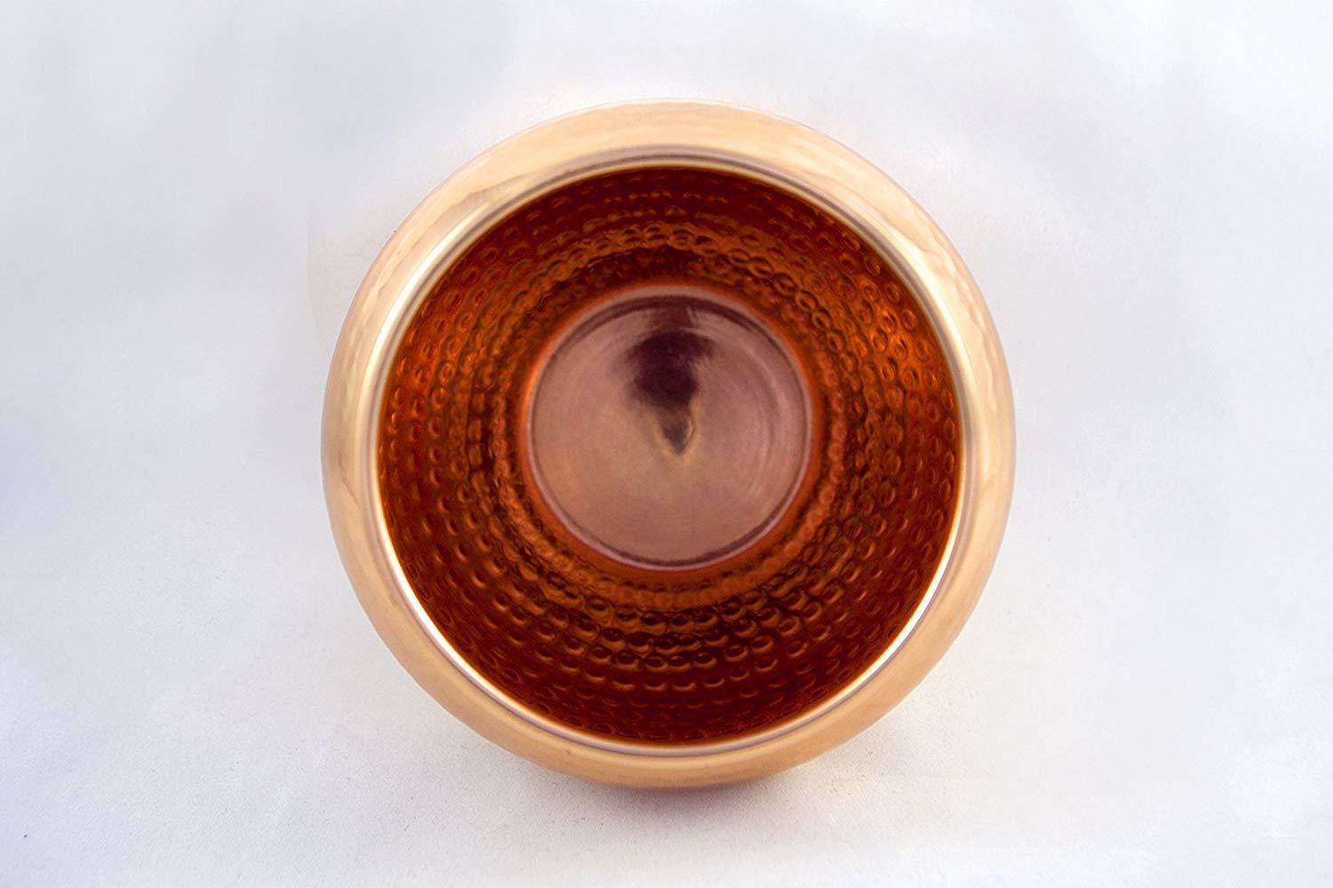 Hammered Solid Copper Small Vase Planter Dimensions: 18x19x14 Inch (In)