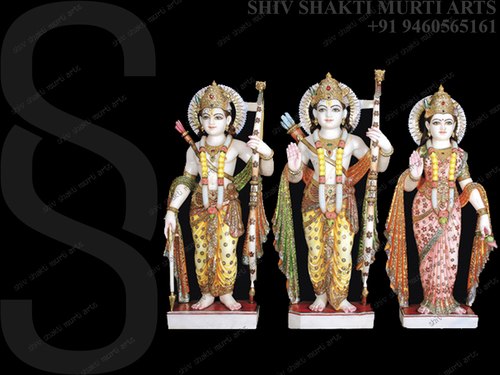 Indian Marble Ram Darbar Statue