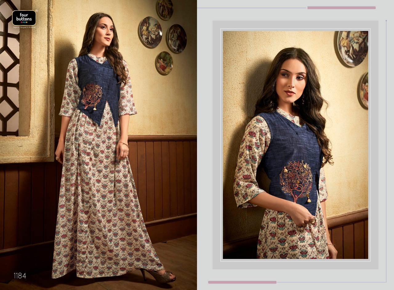 Mix Long Designer Kurtis With Jackets