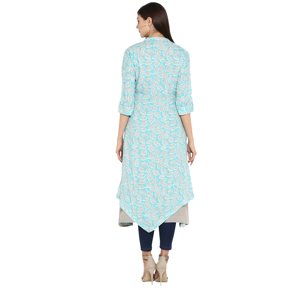 Double Layer Printed Kurtis Bust Size: 36 To 44 Centimeter (Cm)